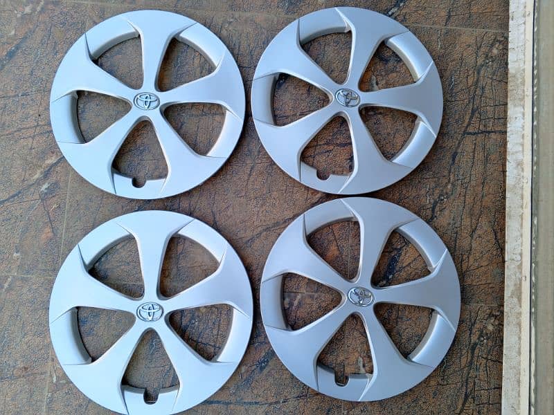 Prius 2013 to 2015 Model 15 Size Original Japane Wheel Covers 4 piece 1