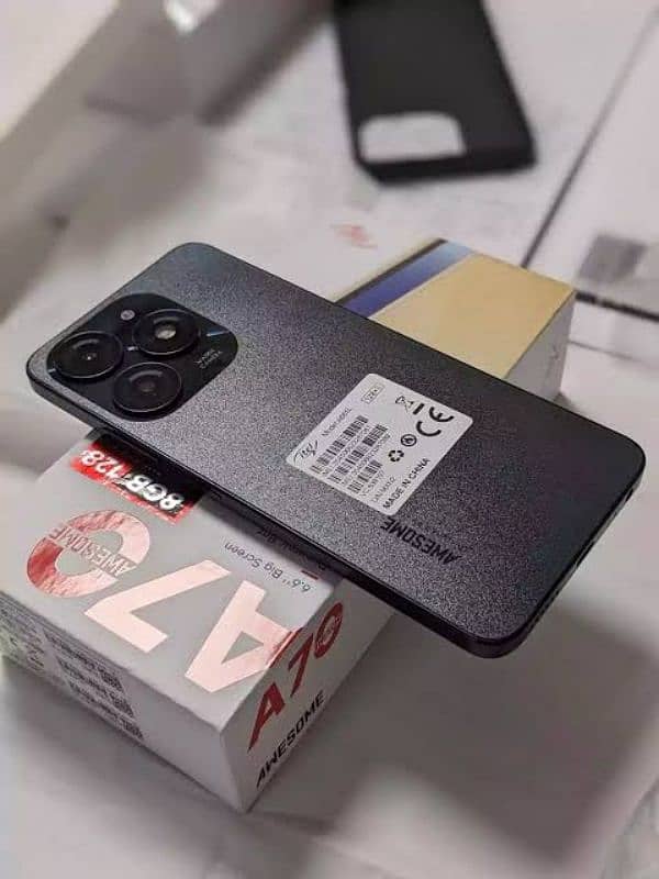 itel a70 12/128 brand new mobile zero meter 0