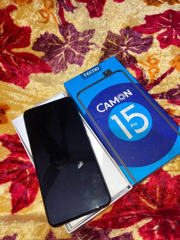 Tecno camon 15 pro with box 0