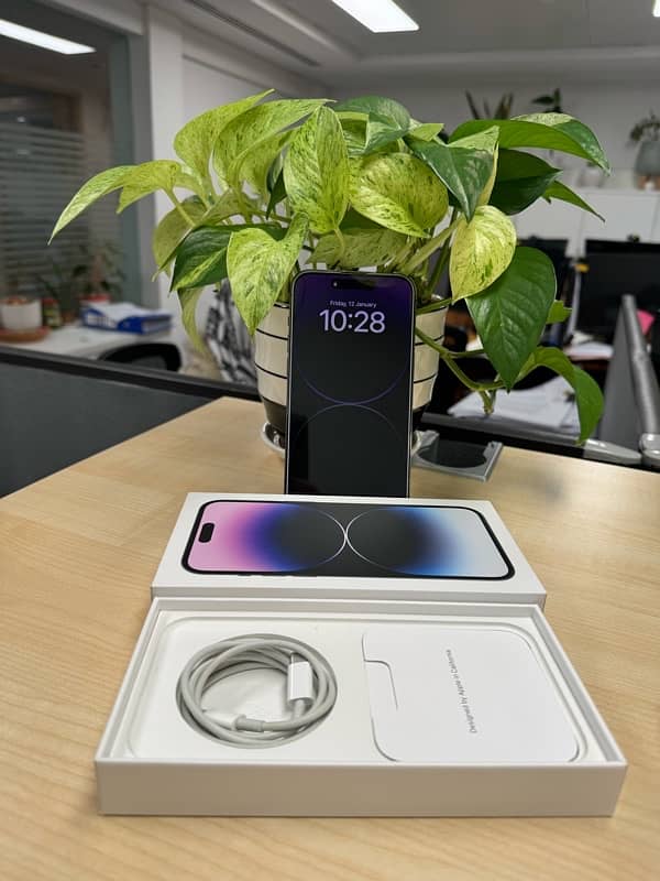 iPhone 14 Pro Max 256GB, deep purple, factory unlocked, PTA approved 1