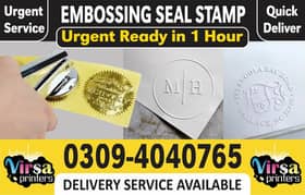 Paper Embossed Stamp Maker Letterhead Printing Rubber Stamp Making