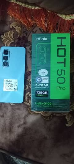 infinix hot 50 pro just box open no use