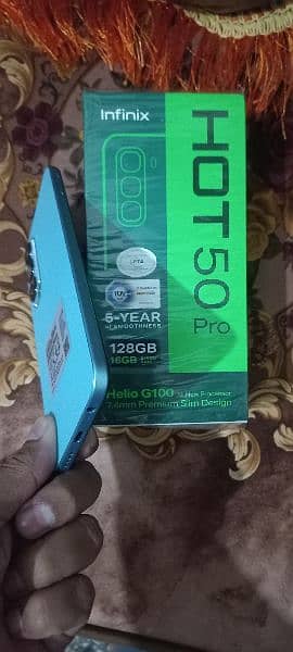 infinix hot 50 pro just box open no use 1