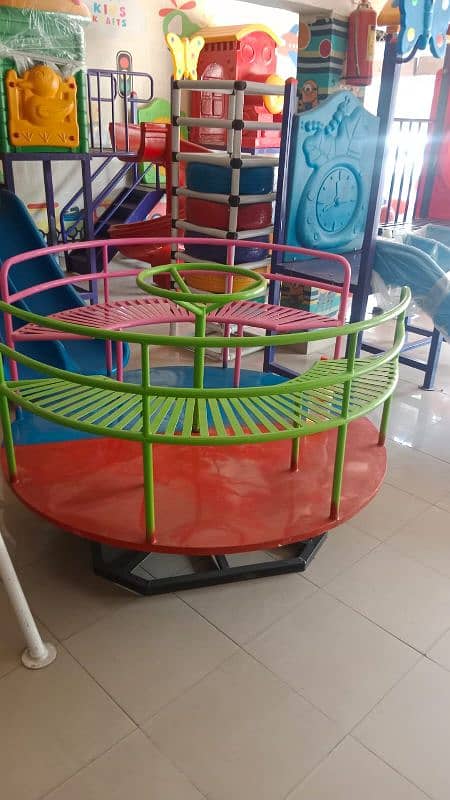 kids Slide/Swings/Kids rides/jhula/Spring rider/jungle gym/trampoline 5