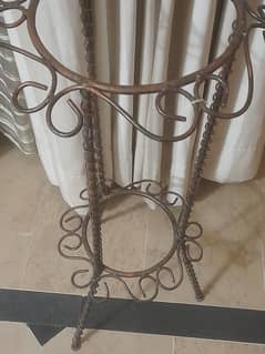 wrought iron flower candle stands