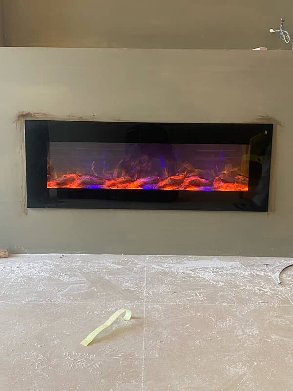 Golden/Silver/Rose Strips 3D Electric Fireplace Heater Electric firepl 6