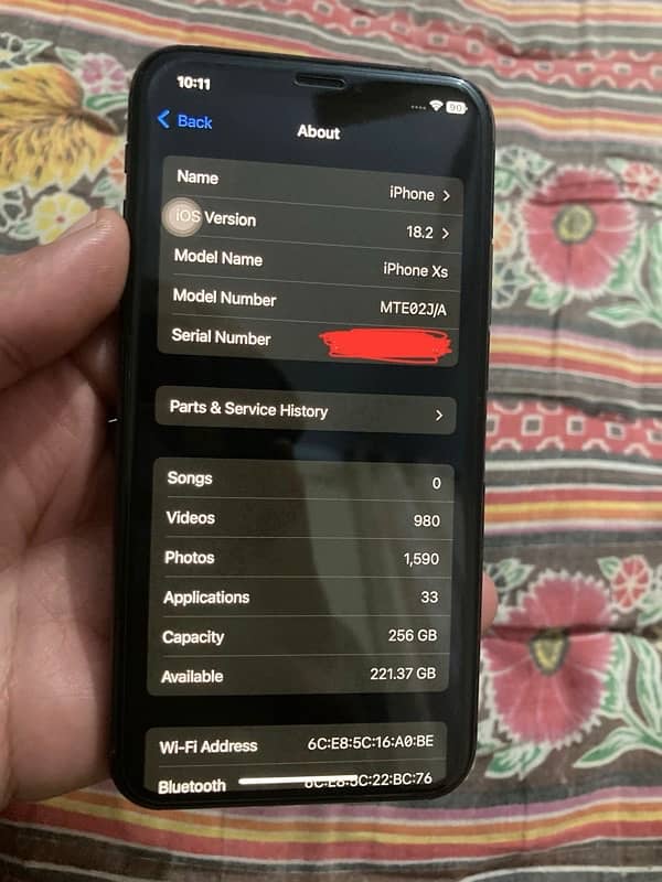 IPHONE XS(NON PTA)256Gb waterproof 5