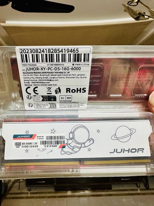 NEW Juhor 16gbx2 Dual Sticks DDR5 RAM 6000mhz 1