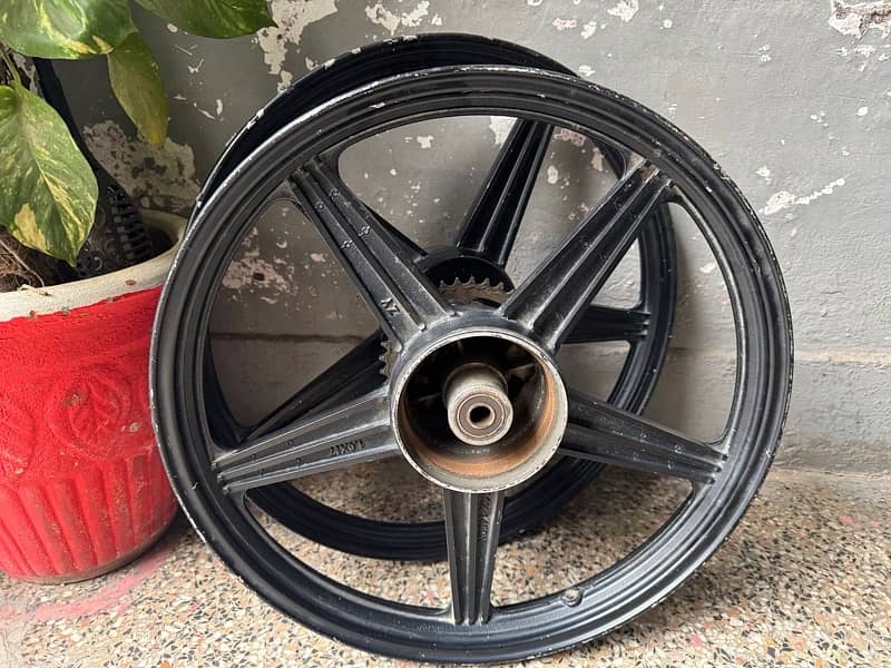 cg 125 alloy rims with hubs 0