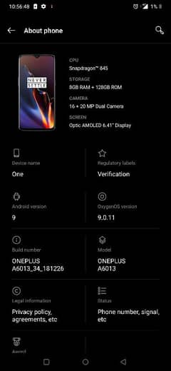 OnePlus 6T. 8 128