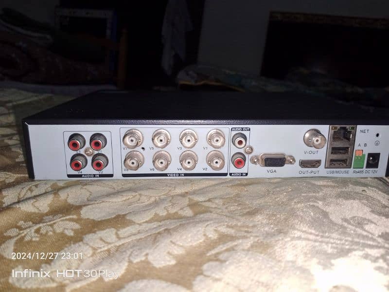 DVr with hard 500gb with 4 CCTV camera for sale 0