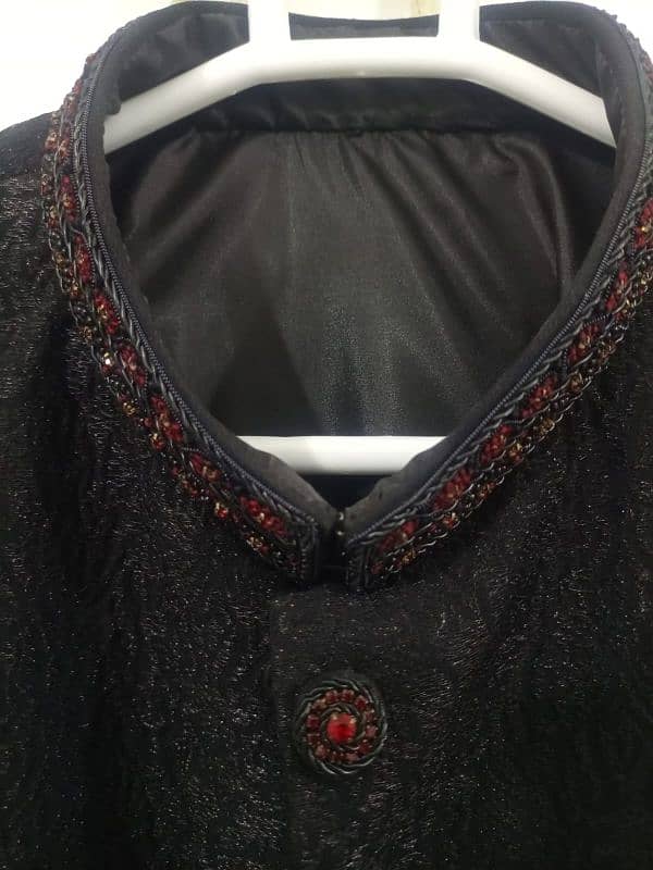 Rivaj Black Shirwani 1