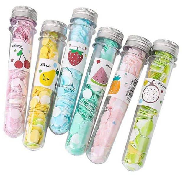 Mini Bottle Fruity Paper Soap For Travel. 3