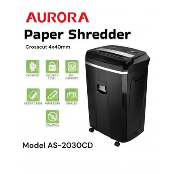 PAPER SHREDDER PAPER CUTTER AURORA 8