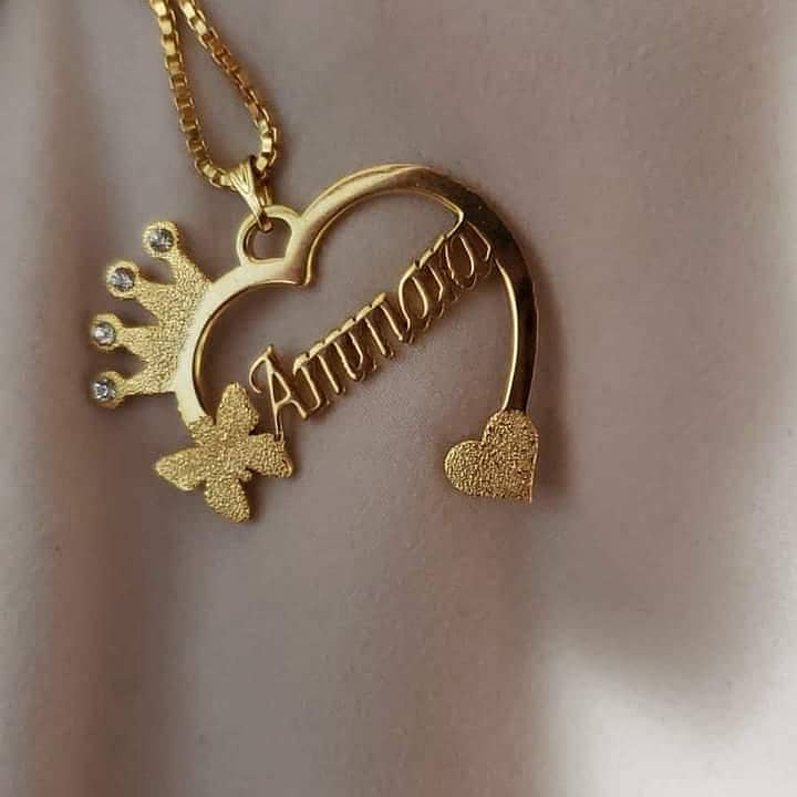 Csutomized Name Necklace ( Gold Plated & Silver Plated ) 6