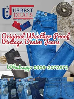 Weather Proof Vintage Denim Jeans