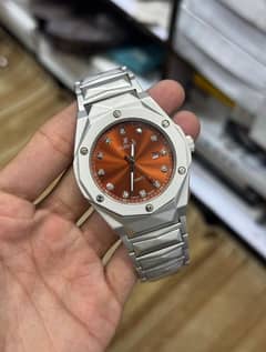 Hublot watch  Stainless steel watch  Premium quality  Butterfly lock