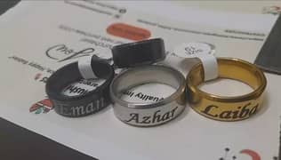 Customized Name Rings ( Boys & Girls Both )