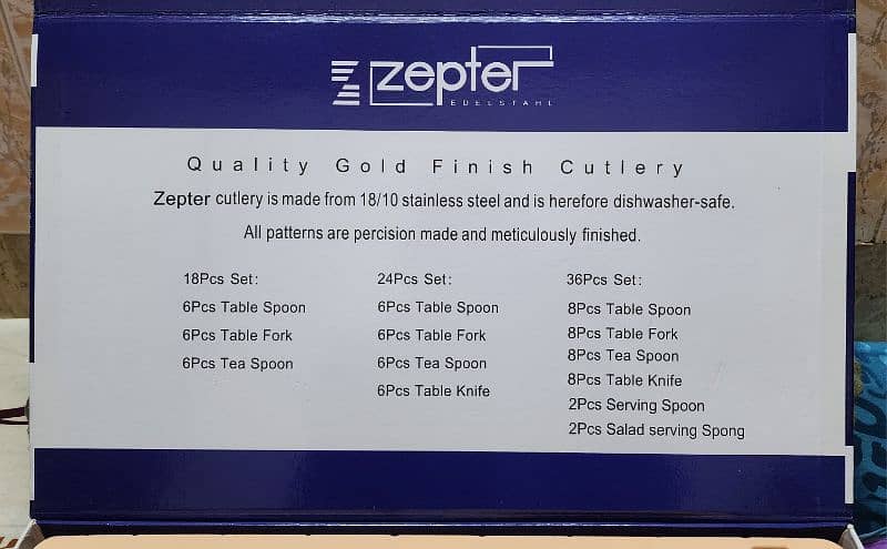 Zepter (Switzerland) Imported 24Pcs Bridal Cutlery Set (30yGuarantee) 3