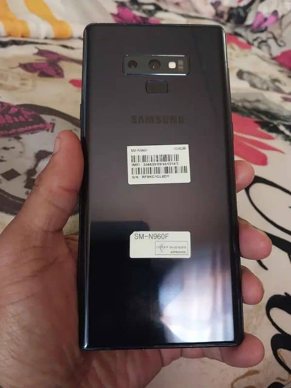 samsung note 9 6gb 128 gb pta approved 10/10 condition fresh 1