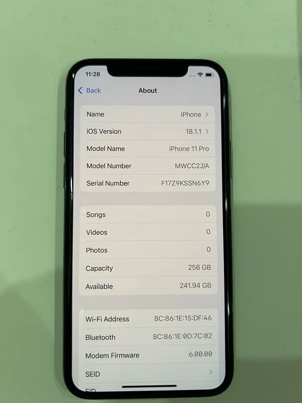 iPhone 11 Pro 256 brand new pta approved 1