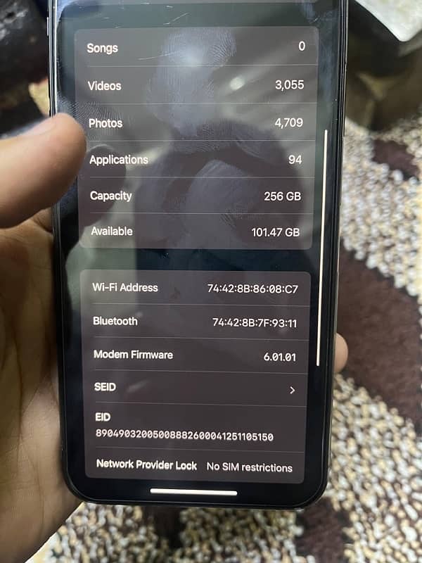 iphone 11 pro max 256gb pta aprove dual 0