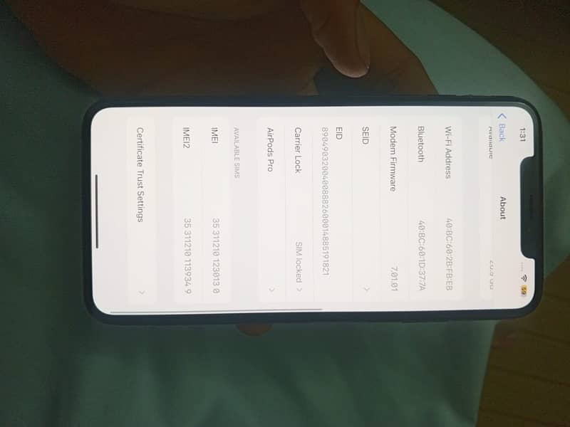 iPhone XS Max jv 64gb water pack ha 1