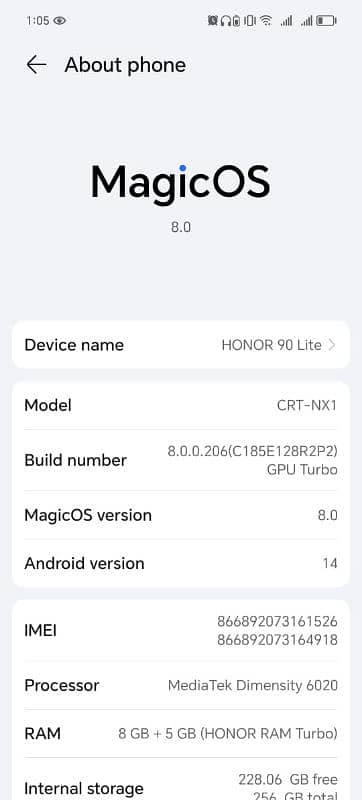 honor  90 light 8 256 9