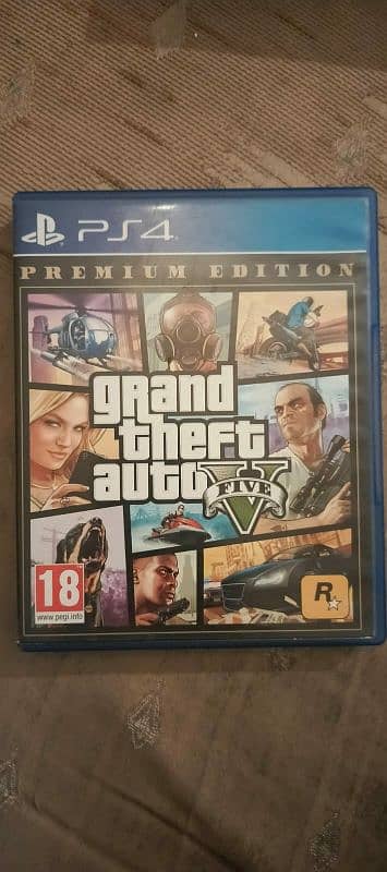 PS5/PS4 GTA5 game Blueray disc just like new 2