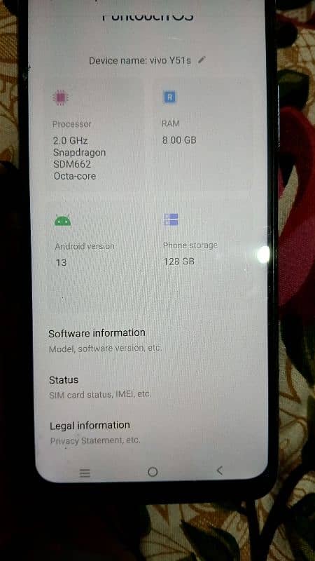 Vivo Y51s For Sale with reasonable price 6