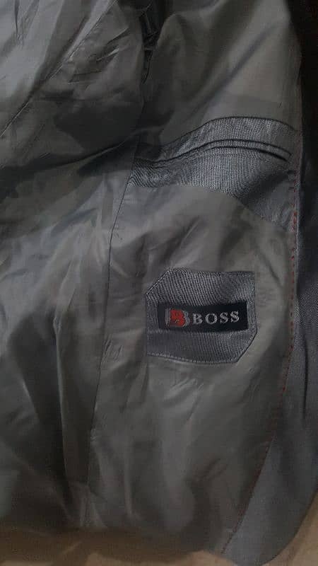 Silver shiny pent coat (Boss brand) 2