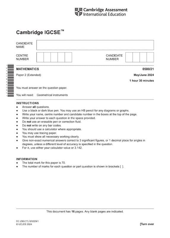 IGCSE O/A Level Solved Past Papers 2