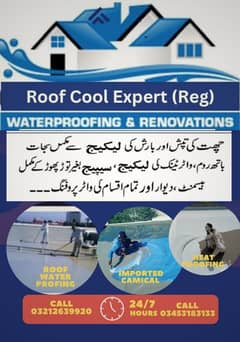 ROOF water proofing leakage seepage control