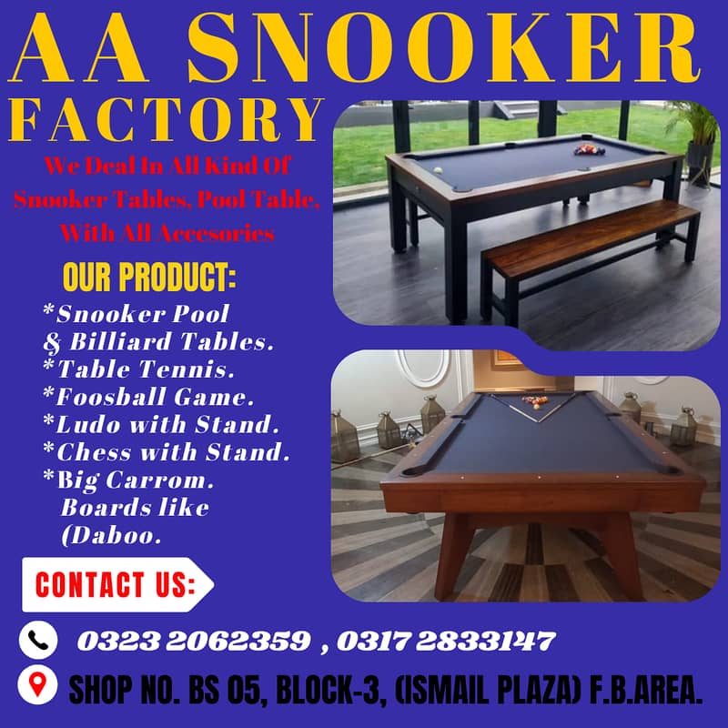 All Snooker Table Available Star/Wiraka/Shender/American/Rasson/Cues 0