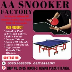 Table Tennis | Football Games | Snooker | Pool | Carrom Board | Sonke