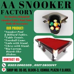 All Snooker Table Available Star/Wiraka/Shender/American/Rasson/Cues