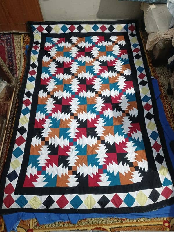 Traditional Sindhi Rilli Foam Padded Mat 1