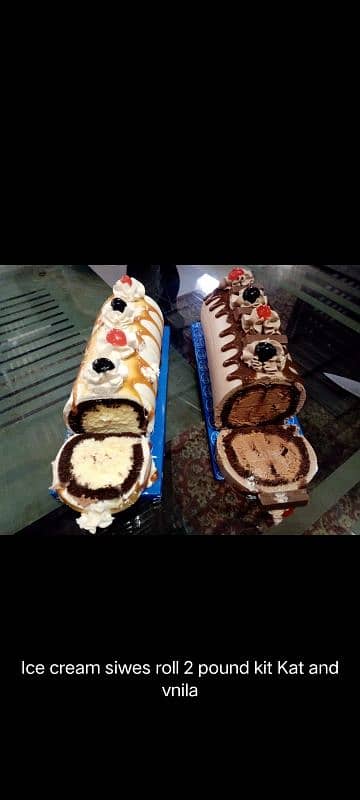 Ice Cream and Swiss Roll Cake Serving/Distribution Service 12