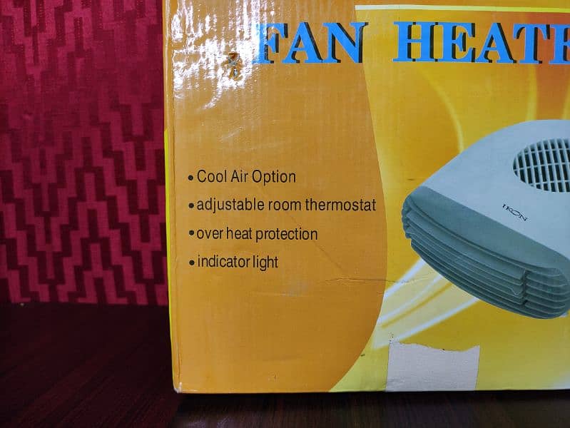 New Fan Heater Portable Electric Air Hot & Cool Speed Control Imported 1