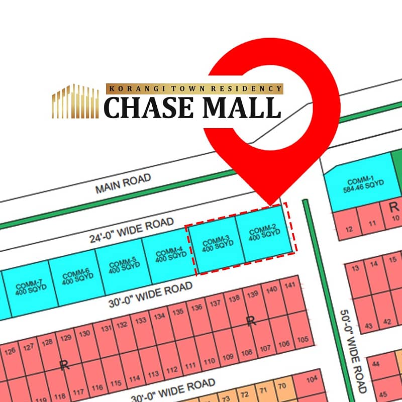 Korangi Town Residency chase mall in landhi korangi installment shopes 2