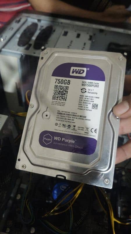 750gb WD Purple Hard disk drive HDD 0