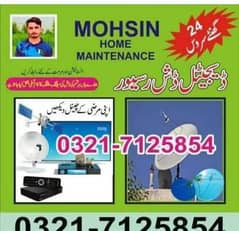 Shah Allaha Dita dish atena work on all Arya of Rawalpindi Islamabad