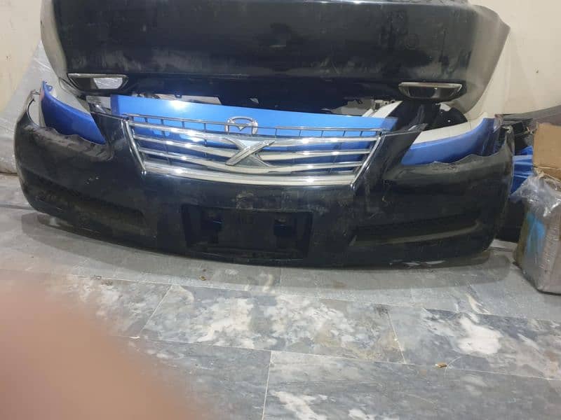 Toyota markx 2006 spare parts head lights  and back lights available . 3