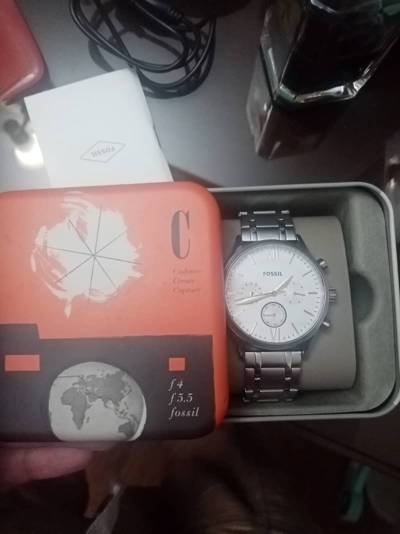 Fossil watch bq 2468 (box packed, original, silver) 3