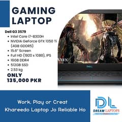 Dell G3 3579 GAMING LAPTOP Core:i7-8th Generation (16GB-256GB)