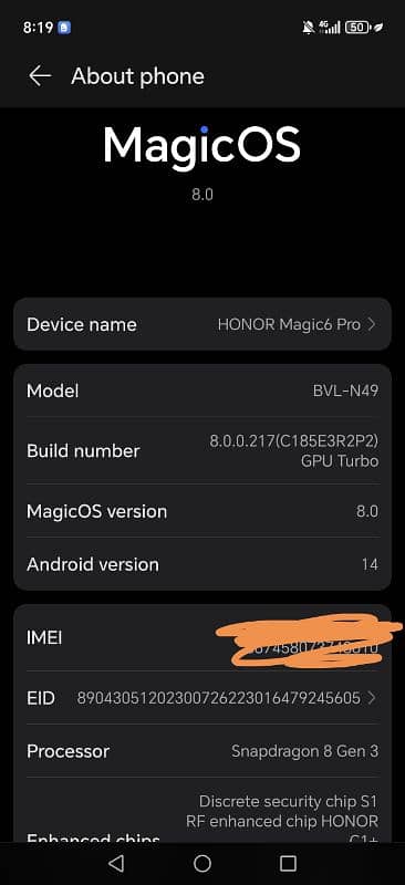 honor magic 6 pro complete box Non pta  sim working 2