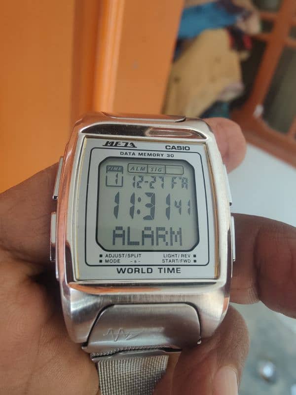 New Casio MF 7A Data Bank Dual Time, world time watch for sale 5