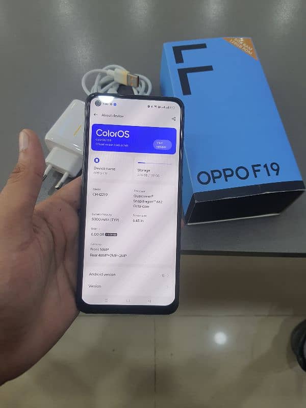 oppo f19 Box chrgr official pta no open 3