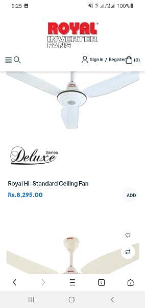 Less used new condition Royal fan 0