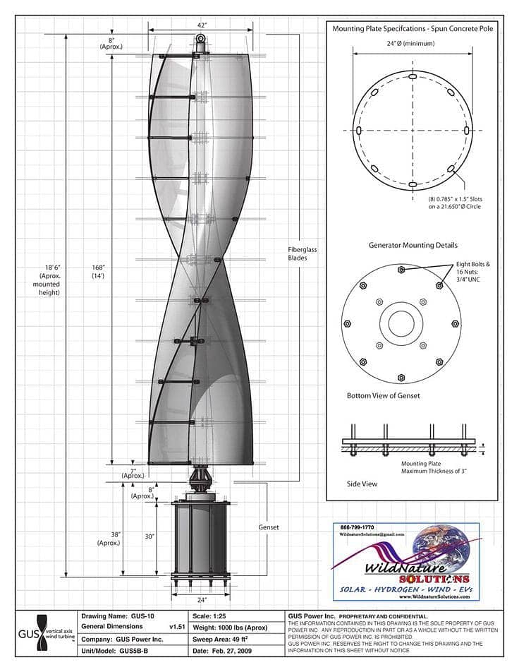 Wind Genertor Power 30kw 18